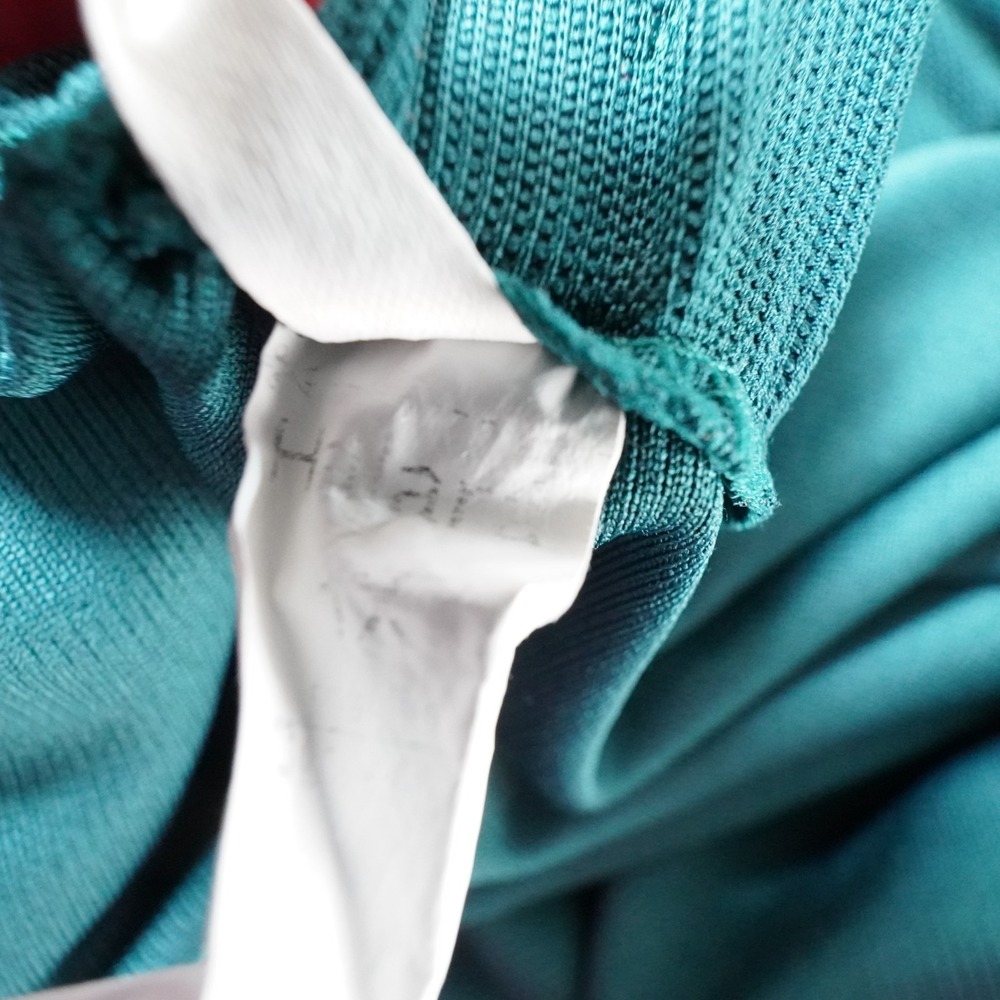 Halara Wide Leg High Waist Work Pants Womens XL Teal Green Waffle Stretch Casual - Picture 9 of 12